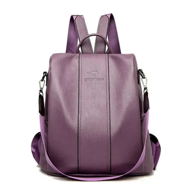 Stilvoller diebstahlsicherer Rucksack für Frauen – stilvolles Lederdesign mit versteckter Aufbewahrung