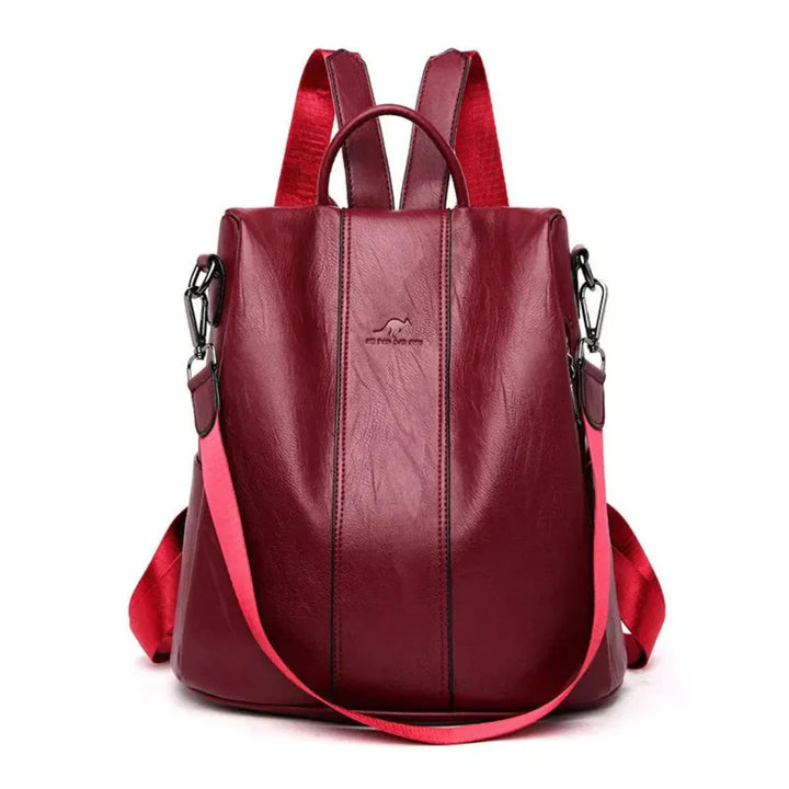 Stilvoller diebstahlsicherer Rucksack für Frauen – stilvolles Lederdesign mit versteckter Aufbewahrung