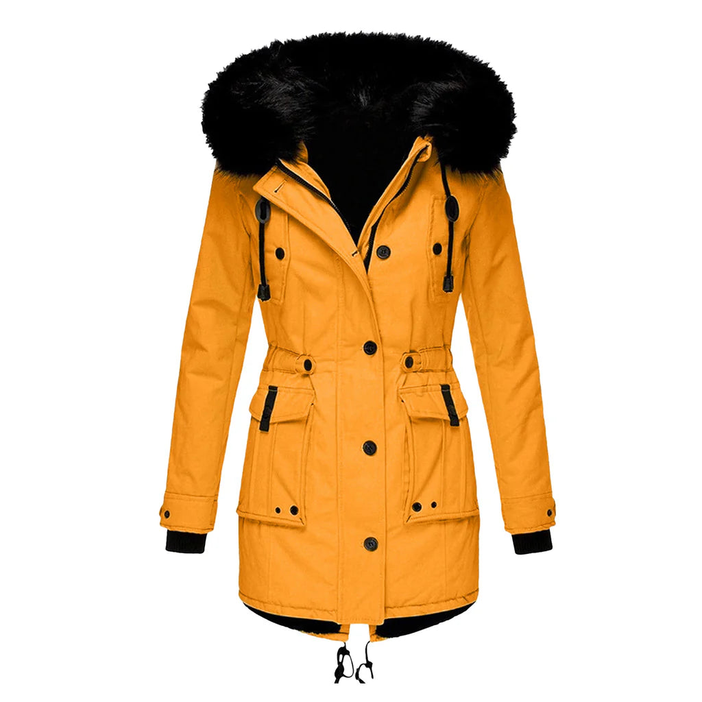 Winter jacket with hood for women Stylish warmth for cold days