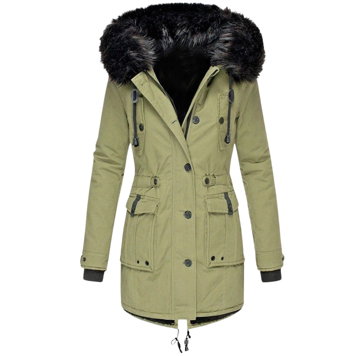 Winter jacket with hood for women Stylish warmth for cold days
