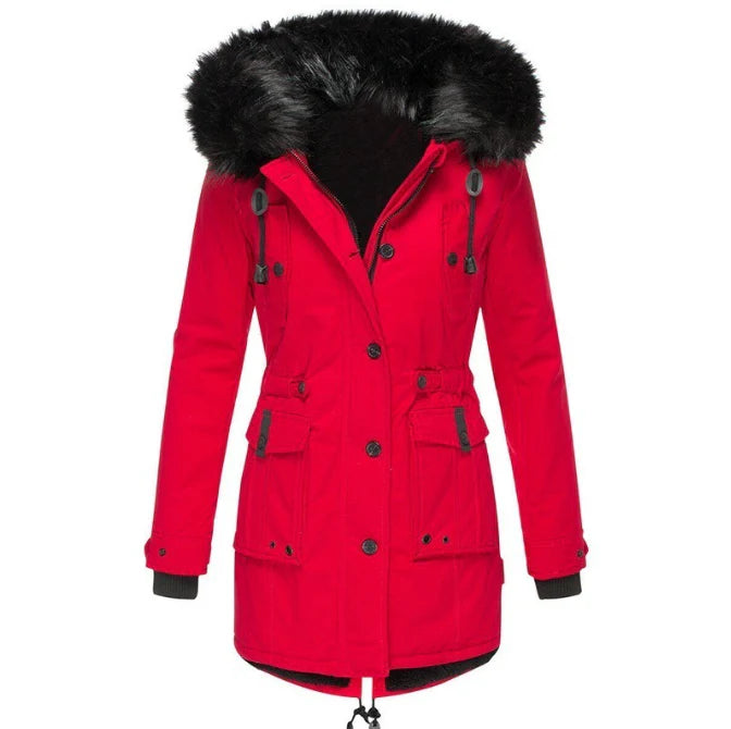 Winter jacket with hood for women Stylish warmth for cold days