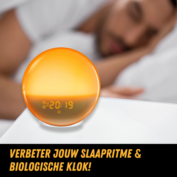 Naturlig vekkerklokkeradio med soloppgangslys - GlowRise