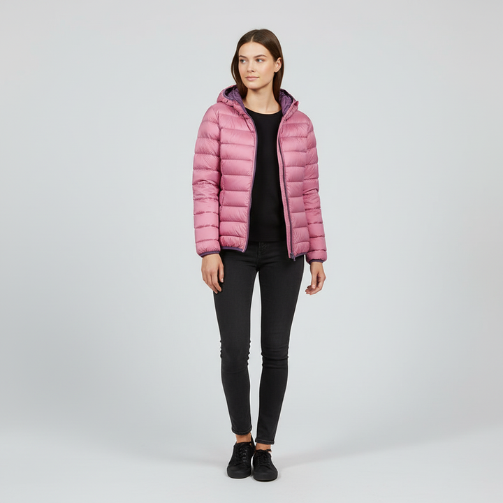 Vendbar dunjakke – Nina