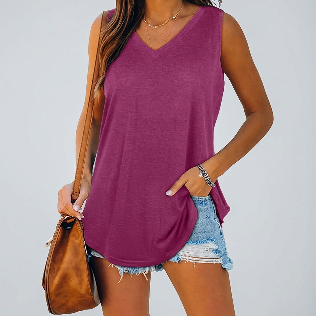 Kvinners Dype V Tank Top