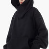 Kvinners Oversized Hettegenser – Høy‑Hals Frontlomme Stil