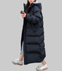 Lang vann- og vindtett parka for kvinner