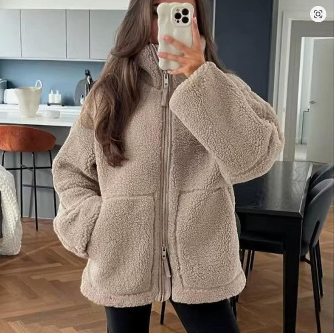 Oversized ulljakke for kvinner