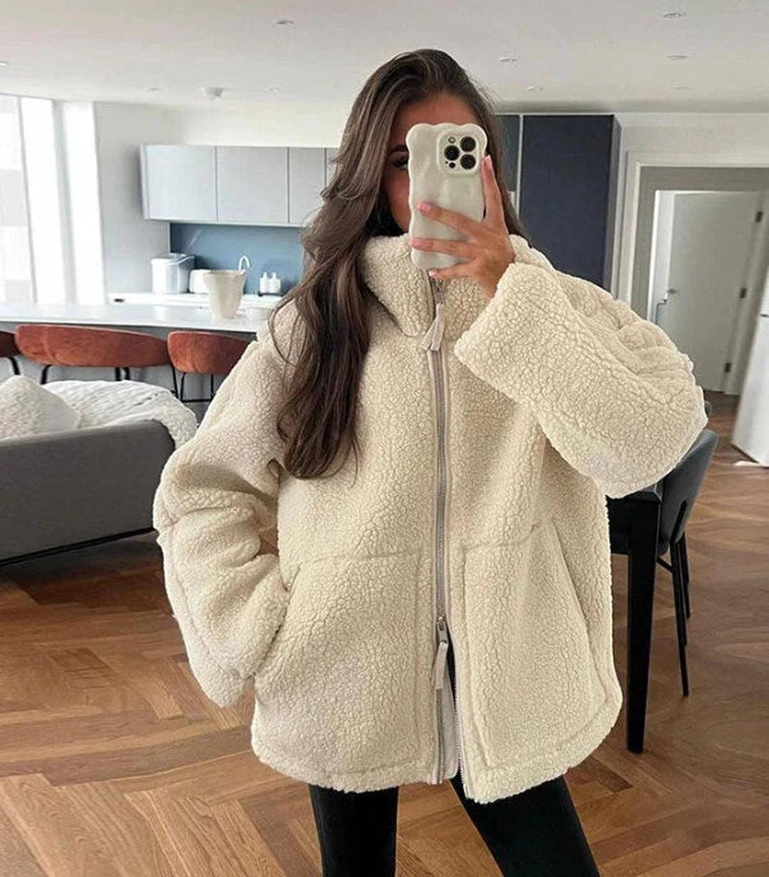 Oversized ulljakke for kvinner