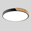 Rund Nordic Macaron-taklampe i tre
