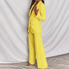 Elegant Blazer og Bukse Sett for Kvinner