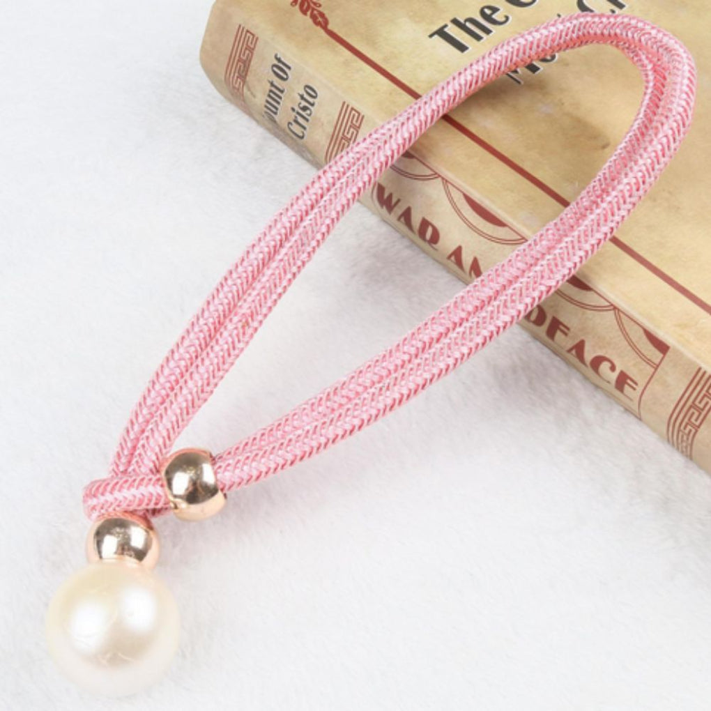 Shiny elegant 2-piece set with mother-of-pearl curtain tape