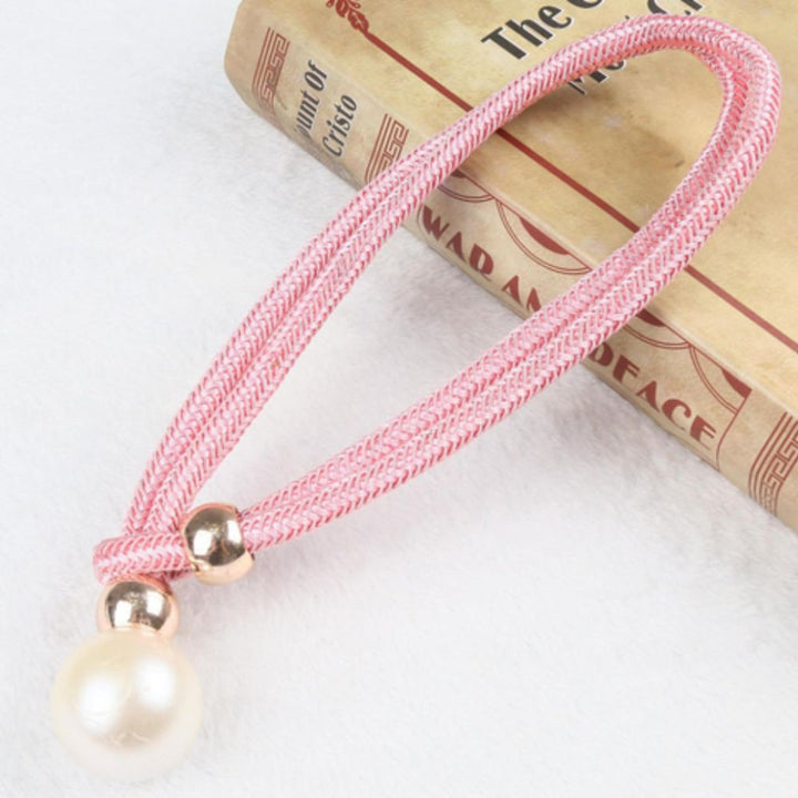 Shiny elegant 2-piece set with mother-of-pearl curtain tape