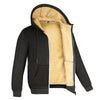 Men's fleece sweater with fur lining