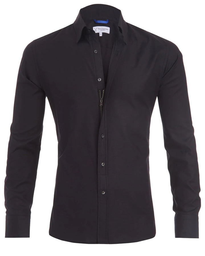 Herre Zip Fit Skjorte