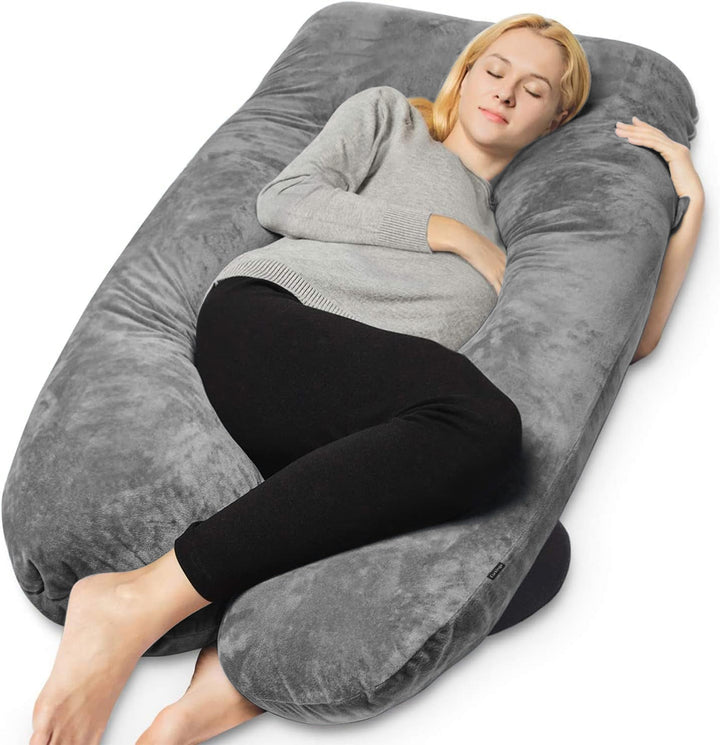ComfortNest Graviditets- og Sidesovepute – Ekstra Støtte for Mamma og Baby