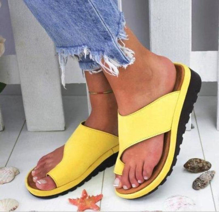 Ortopediske sandaler for dame, korrigerende for Hallux Valgus