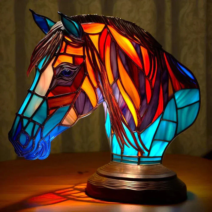 Dyrelamper i Farget Glass – Kunstnerisk Bordpynt