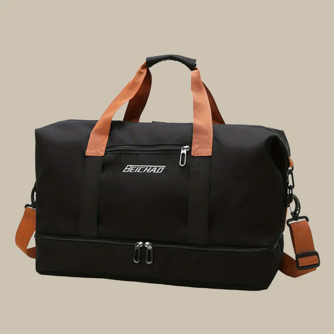 Romslig og stilfull herre reise duffelbag