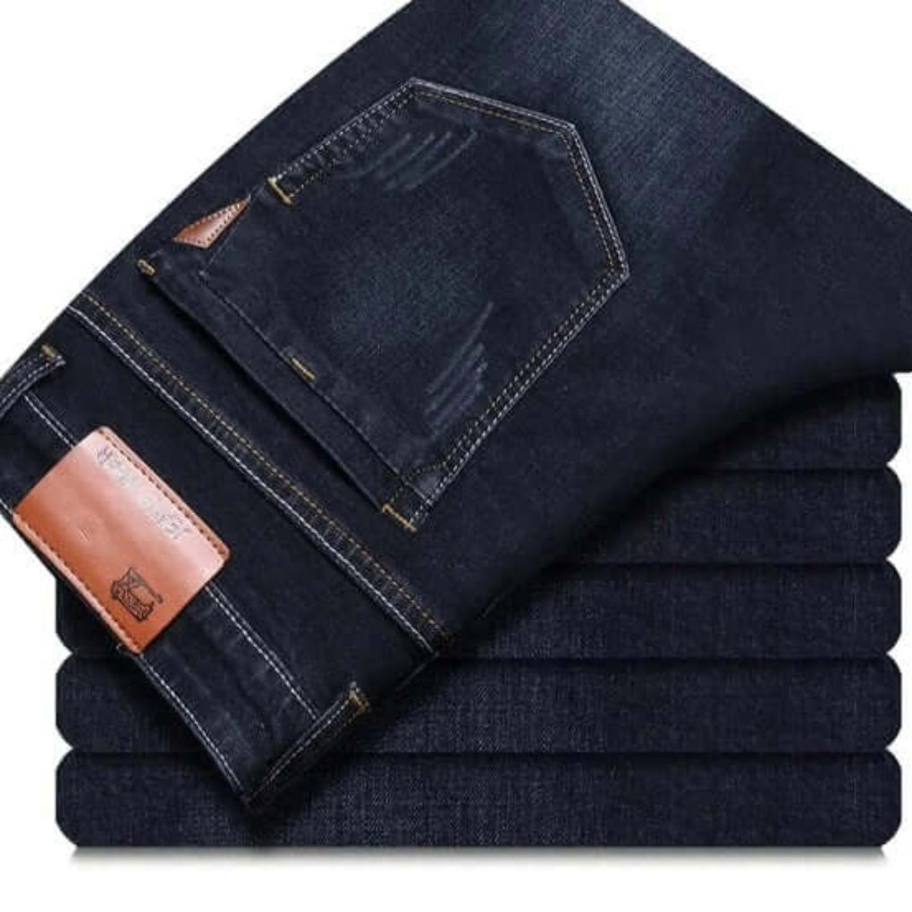 Herrenjeans mit geradem Bein – strapazierfähiger Denim