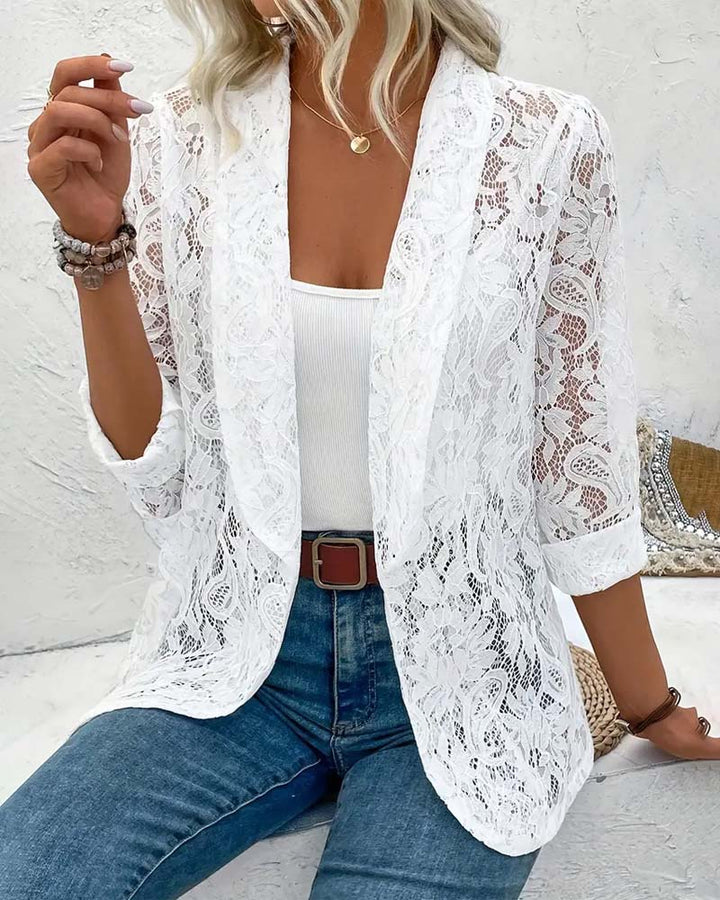 Eleganter Blazer mit Spitze
