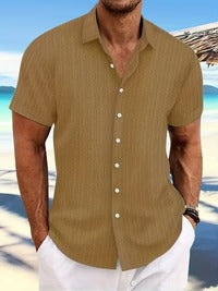 Short-sleeved summer shirt for men
