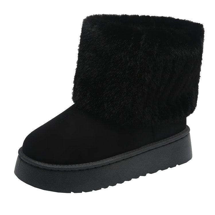 Slippers with Plush Lining and Stable Sole