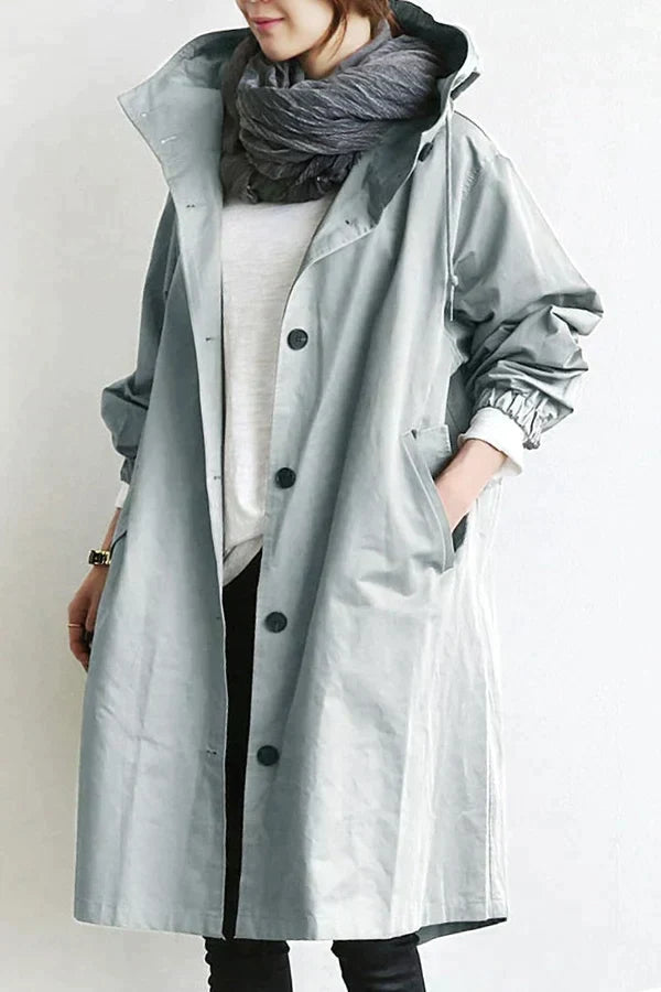 Waterproof Oversized Trenchcoat for Spring and Summer