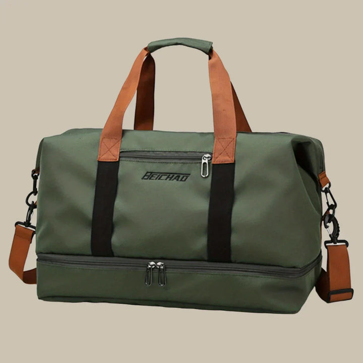 Romslig og stilfull herre reise duffelbag