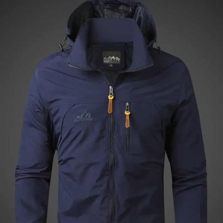 Waterproof and windproof men's jacket for outdoor life