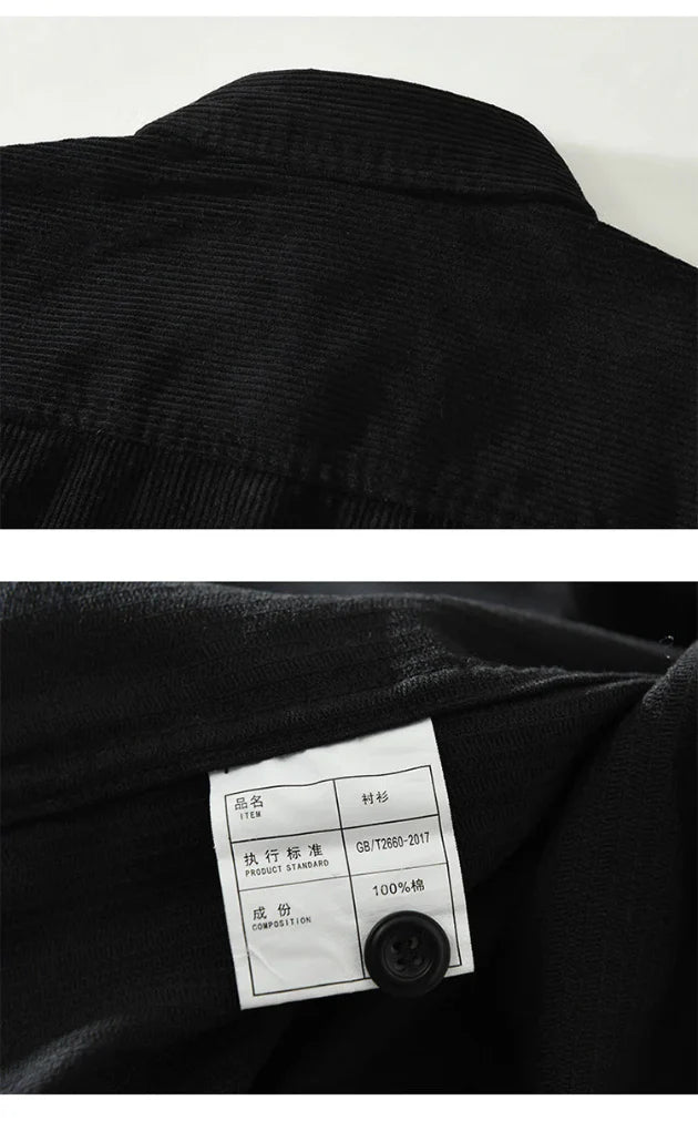 Herre vintage langermet skjorte – Klassisk stil med tidløs appell