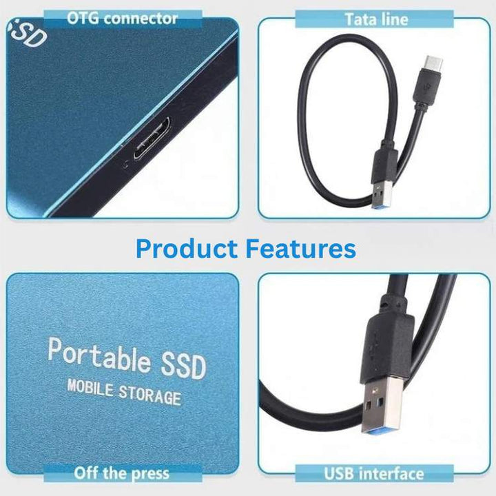 Ekstern SSD-harddisk med USB 3.1