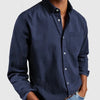 Light denim shirt for men with modern fit