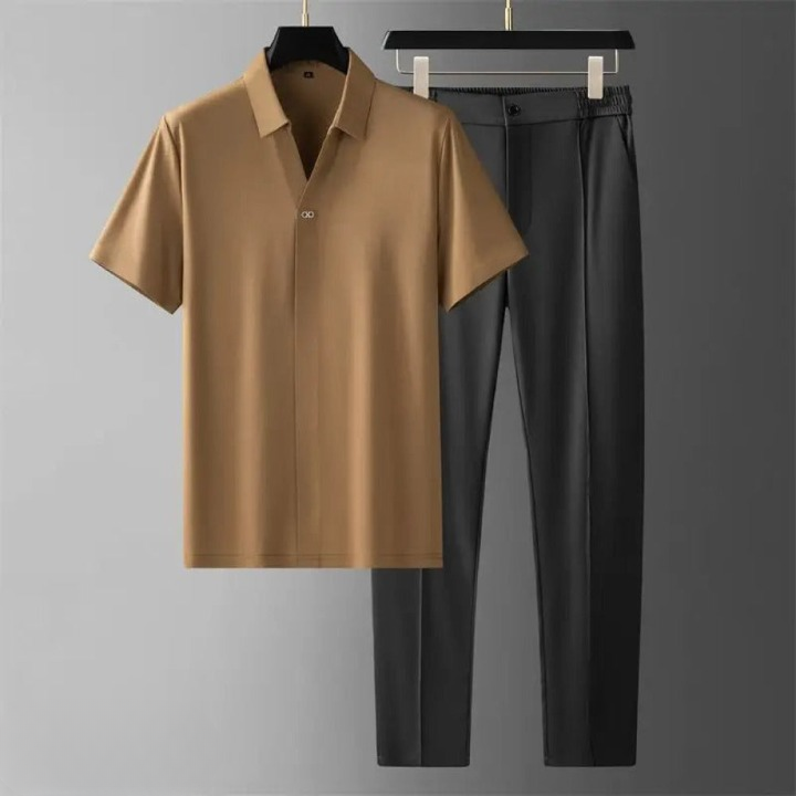 Grayson – To-delt Polo & Bukse Sett for menn