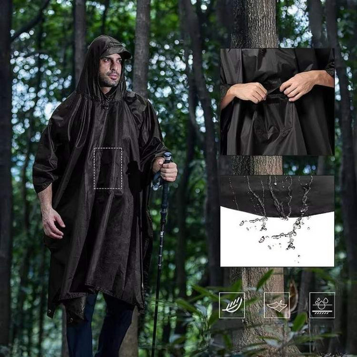 Sammenleggbar regnponcho, oversized