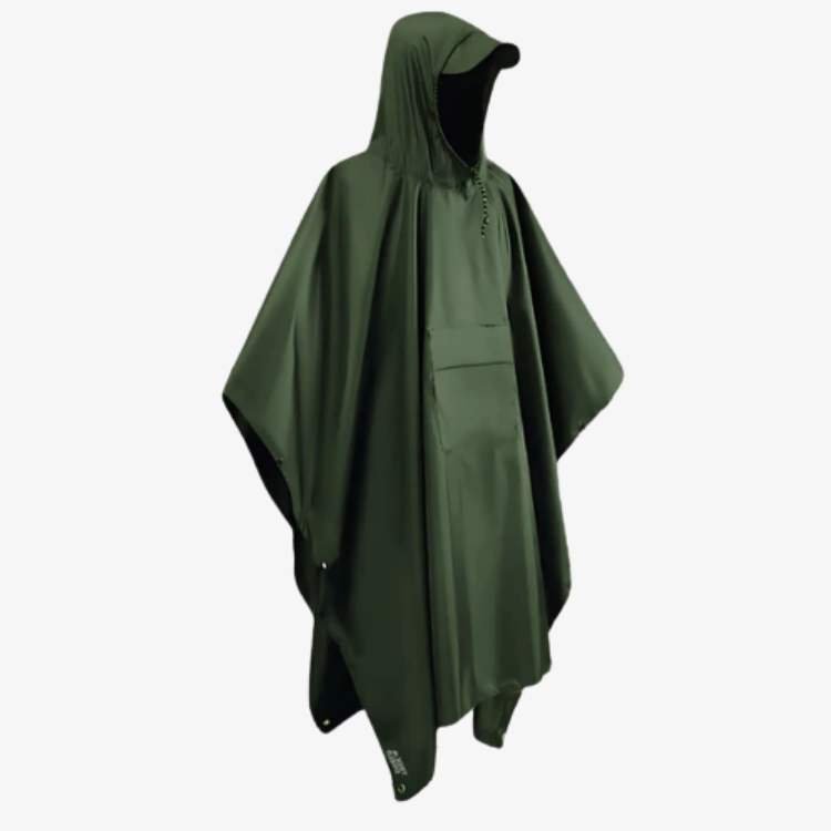 Sammenleggbar regnponcho, oversized