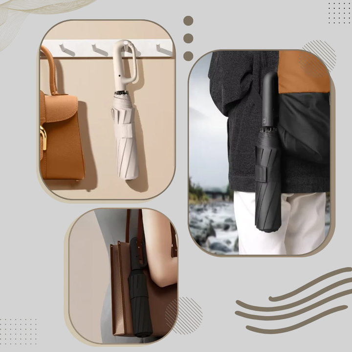 Automatisk låsende paraply Pålitelig design med værbeskyttelse