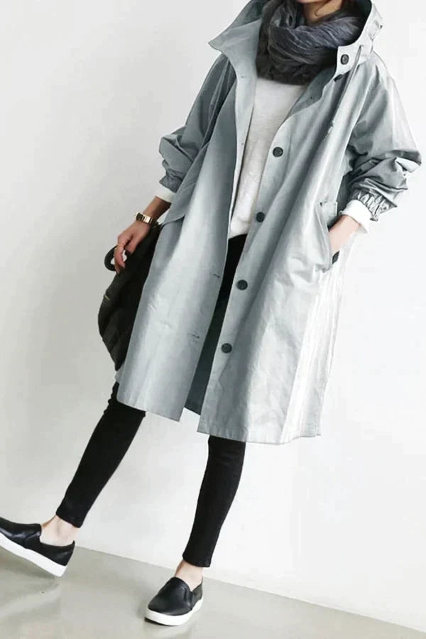 Waterproof Oversized Trenchcoat for Spring and Summer