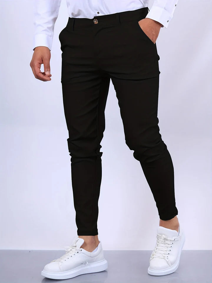 Strekkbare skinny bukser for menn