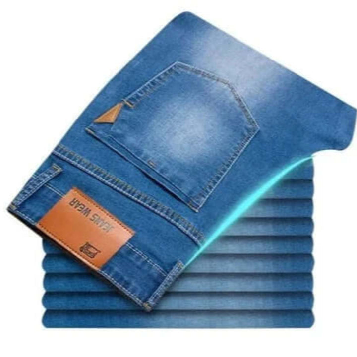 Herrenjeans mit geradem Bein – strapazierfähiger Denim