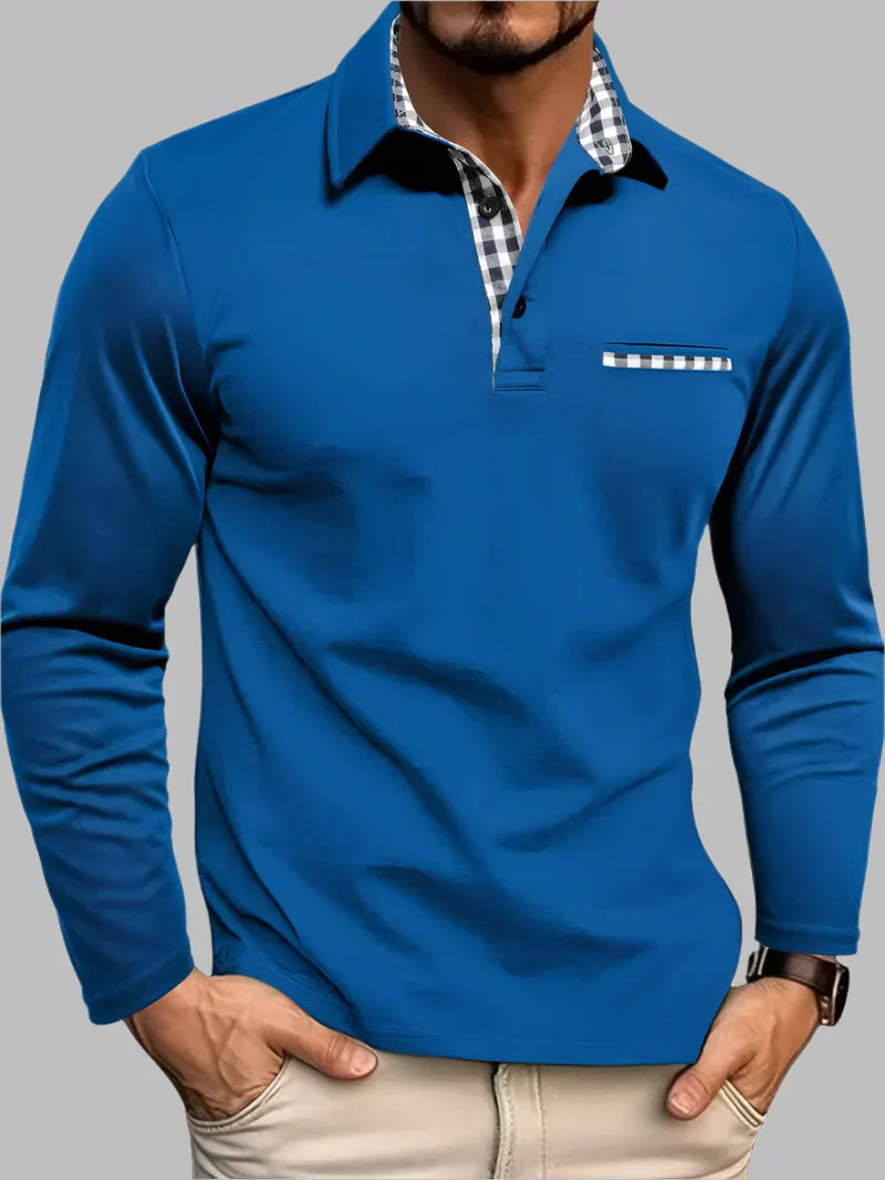 Menns Klassiske Langermede Sommer Polo