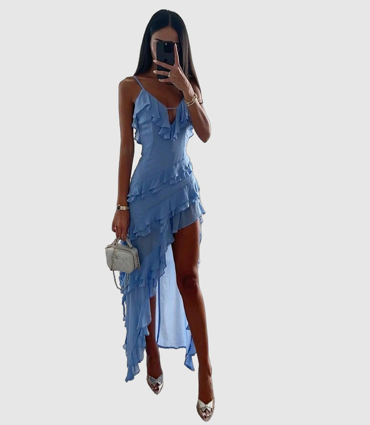 Comfortable solid color dress for women