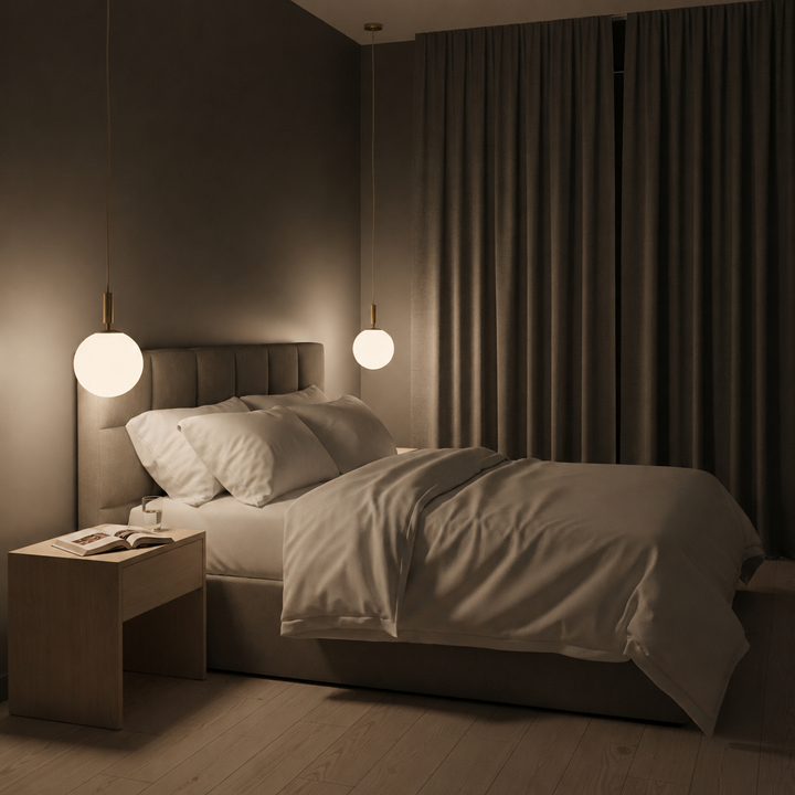 Skandinavisk gyllen taklampe