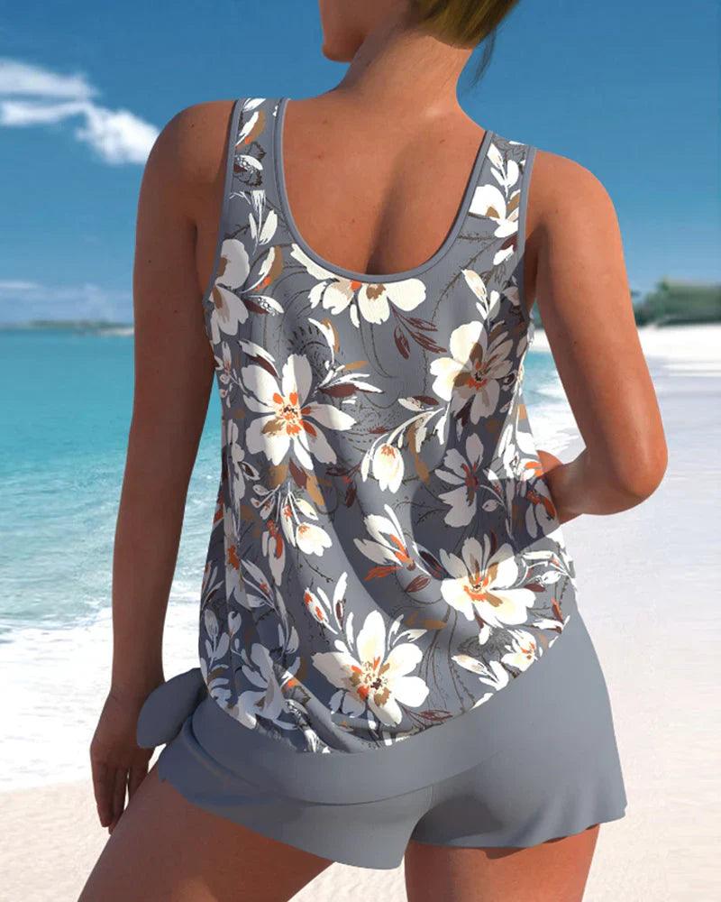 Tankini swimsuit set for women in two pieces