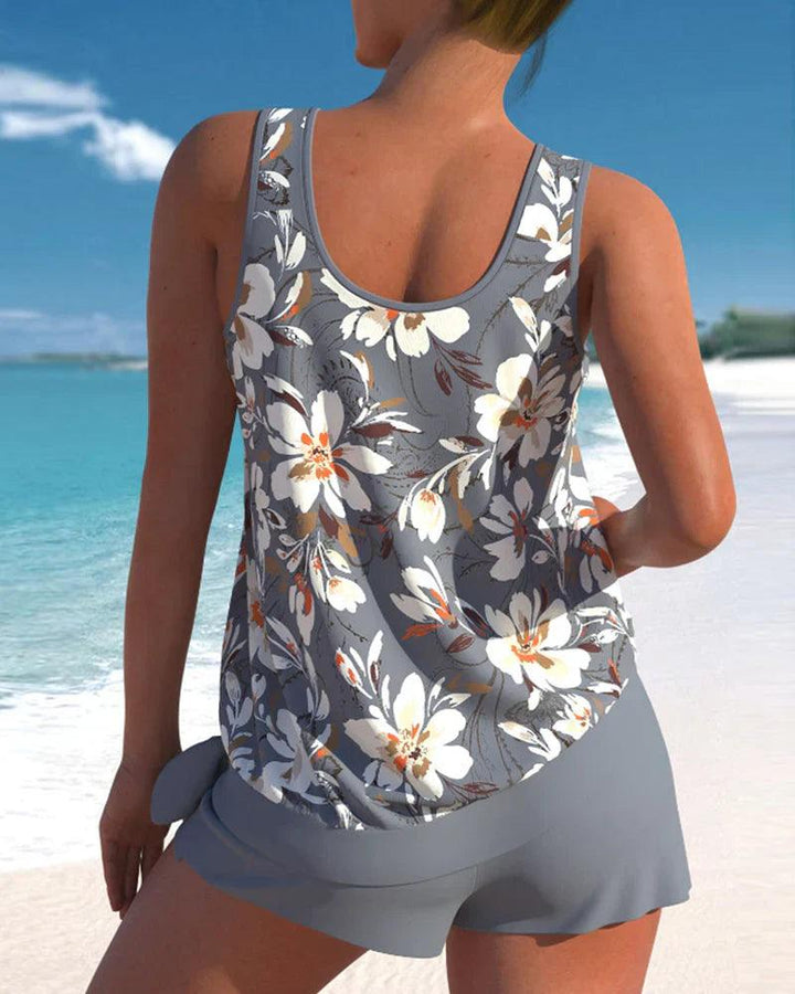 Tankini swimsuit set for women in two pieces