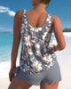Tankini swimsuit set for women in two pieces