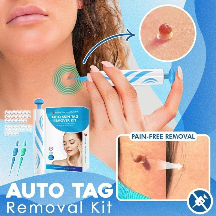 TagGone Kit for Automatisk Fjerning av Hudflipper | Smertefri Bruk | For Jevn og Glatt Hud