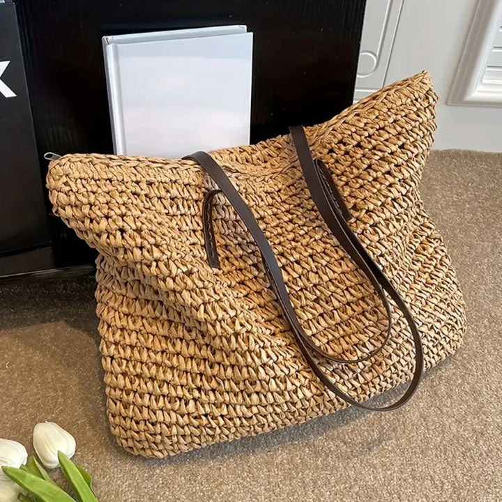 Dame vevd tote-bag – Stilig bæreveske for hverdagsbruk