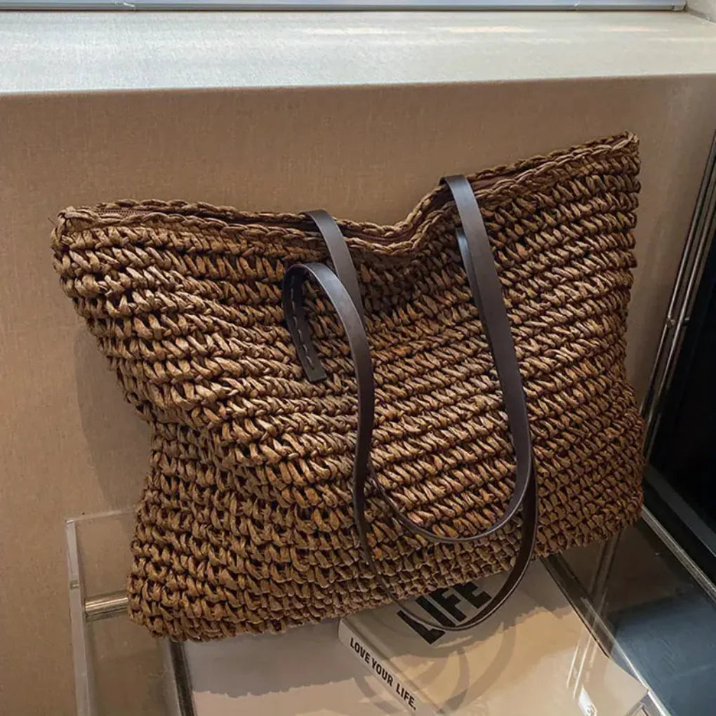Dame vevd tote-bag – Stilig bæreveske for hverdagsbruk