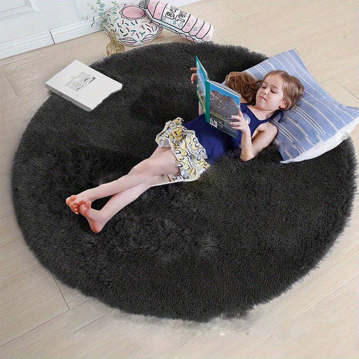 Rundt fluffy teppe - Clouda