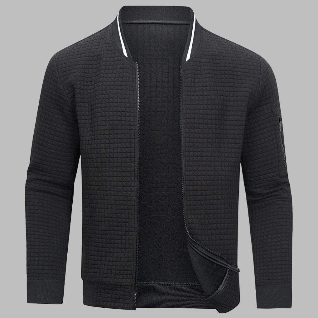 Komfortabel og Varm Menns Zip-Up Genser